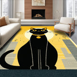 cute cat bath mat(Blue)