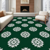 Yuletide Snowflake Cascade Textured(Green)