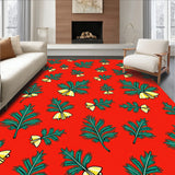 Holiday Featuring Festive Pine Branch Design(Red)