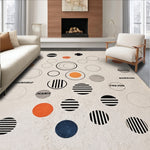 Ultra Soft Area Rug, Non Slip, Stain Resistant, Washable Area Rugs for Living Room, Bedroom, vinyl record bath mat(Beige) - ODIKA