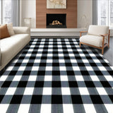 Modern Black White Fuzzy Nursery(Black)