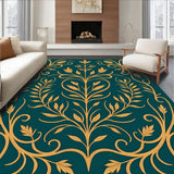 Art Nouveau Botanical Vine Motif with Flowing(Gold)
