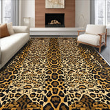 Fluffy Leopard Faux Fur(Beige)