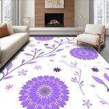 Floral Blossom Meadow Spring Garden Enchanted Wonderland(Purple)