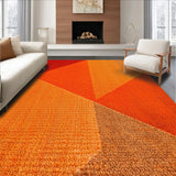 Abstract Geometric Oil Painted(Orange)
