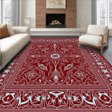 Boho Snowflake Lattice Winter Wonderland Design(Red)
