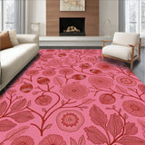 Art Nouveau Forest Canopy with Flourishing Acorn Details(Pink)