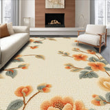 Modern Floral Patchwork Jute(Beige)