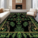 Nordic Pine Branch Interlocking with Festive Filigree Motifs(Black)