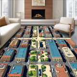 Interactive Multi Color Vehicle Playmat for Toddlers(Blue)