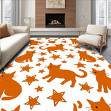 Festive Cat with Twinkling Accents(Orange)