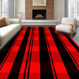 Festive Holiday Checkerboard with Traditional Gingham Motif(Red)