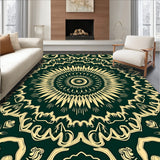 Elegant Featuring Symmetrical Petals And Radiant Floral Accents(Green)