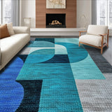 Modern Abstract Non Slip(Blue)