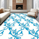 Petal Bloom Cascade Elegant Floral Accent(Blue)
