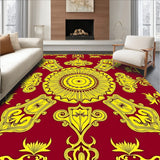 Art Starburst Array with Metallic Gold Filigree Details(Red)