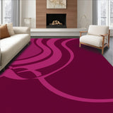 Contemporary Wave with Gradient Crimson Hues(Pink)