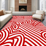 Cane Stripe with Peppermint Swirl Accents(Red)