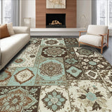 Vintage Brown Teal for Home Office(Brown)