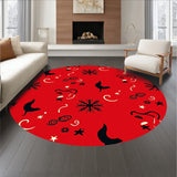 Festive Santa Half Moon with Twinkling Accents(Red)