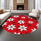 Holiday Poinsettia Bloom Christmas Modern Design(Red)