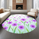 Enchanted Floral Meadow Dreamy Whimsical Wonderland Fantasy(Purple)