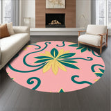 Modern Floral Burst Featuring Abstract Botanical Petals and Art Touches(Pink)