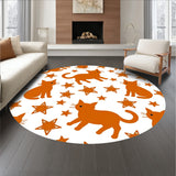 Festive Cat with Twinkling Accents(Orange)