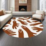 Faux Animal Hide with Authentic Leather Look Surface Texture(Brown)