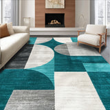 Ultra Soft Area Rug, Non Slip, Stain Resistant, Washable Area Rugs for Living Room, Bedroom, Modern Abstract Non-Slip Living Room Rug(Green) - ODIKA