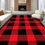 Checkered Holiday Accent with Festive Seasonal(Red)