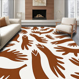 Faux Animal Hide with Authentic Leather Look Surface Texture(Brown)