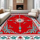 Boho Ornament Motifs with Festive Flourishes(Red)
