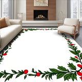 Holly Leaf Border Yuletide Decorative Entry Way(Green)