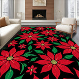Poinsettia Bloom Vibrant Flower Festive Botanical Garden(Red)