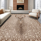 Contemporary Neutral Animal Print Dining Room(Beige)