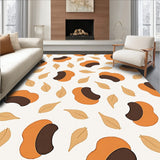 Inspired Abstract Animal Print with Contours(Orange)