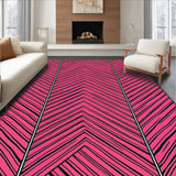 Cane Chevron Stripes with Zigzag Holiday Accents(Pink)