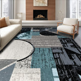 Contemporary Neutral Meditation Space Non Slip(Gray)