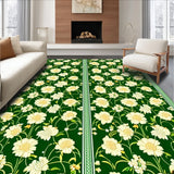 Boho Floral Low Pile(Green)