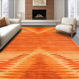 Shaggy Burnt Orange Dorm Room Area(Orange)