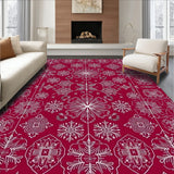 Holiday Snowflake Festive Winter Celebration Decorative(Red)
