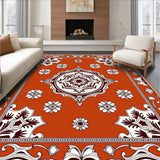 Damask Floral Medallion with Wine Tones(Orange)