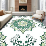 Vintage Snowflake Design Boho Style Area(Green)
