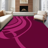 Contemporary Wave with Gradient Crimson Hues(Pink)