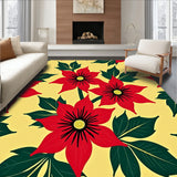 Poinsettia Blossom Arrangement Seasonal Floral Decorative(Yellow)