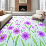 Enchanted Floral Meadow Dreamy Whimsical Wonderland Fantasy(Purple)