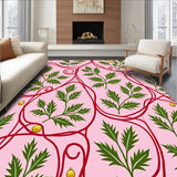 Mistletoe Cluster with Ribbon Swirls and Festive Bauble Detailing Arc Shape(Pink)