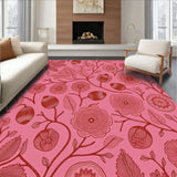 Art Nouveau Forest Canopy with Flourishing Acorn Details(Pink)