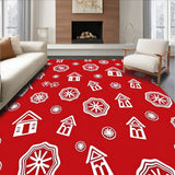 Merry Bright Aisle Gingerbread Xmas Floor(Red)